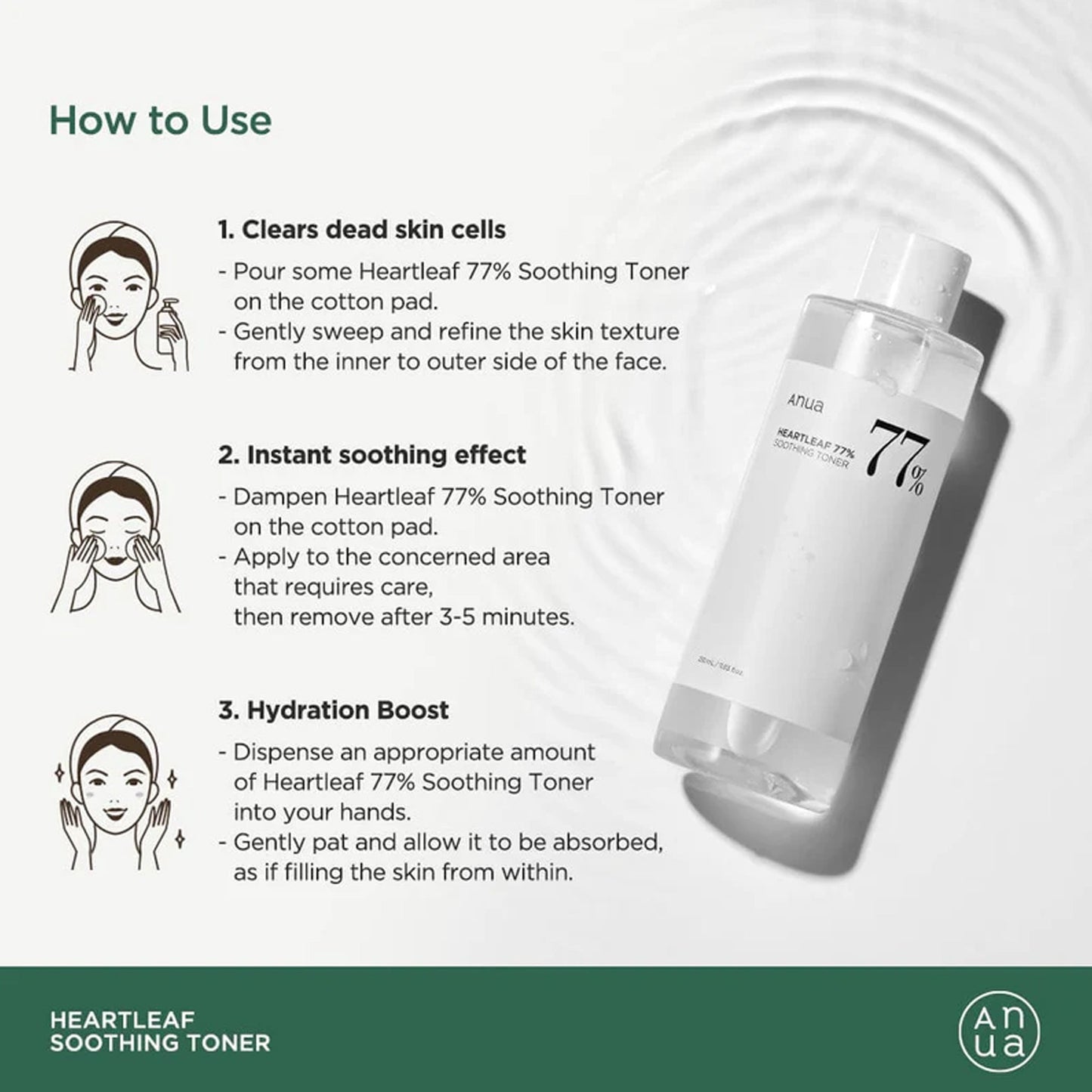 Anua Heartleaf 77% Soothing Toner (250ml)