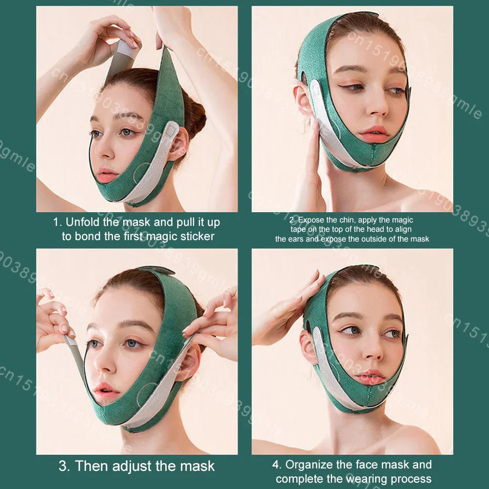 Face Bandage Adjustable V-Lift Up Belt