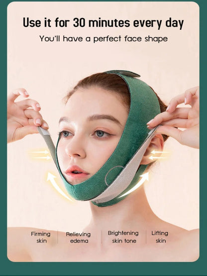 Face Bandage Adjustable V-Lift Up Belt