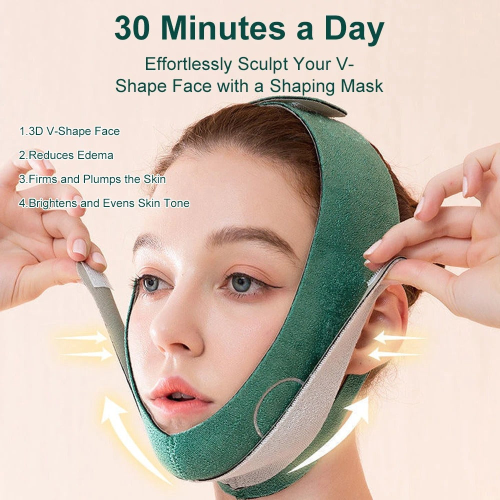 Face Bandage Adjustable V-Lift Up Belt